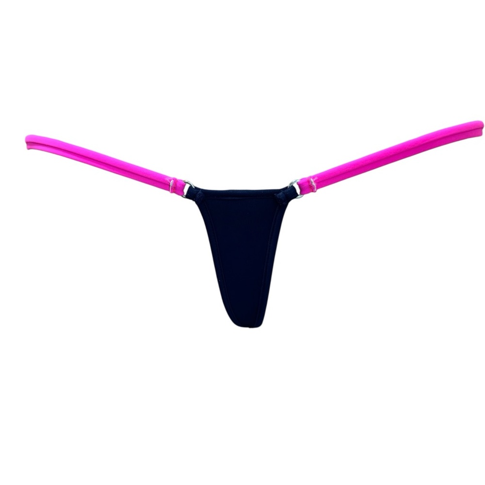 Elegant Black and Pink Bikini Bottom - Picture 8 of 8